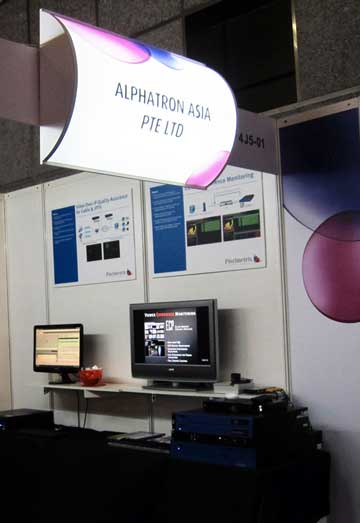 BroadcastAsia demo at Alphatron's Booth